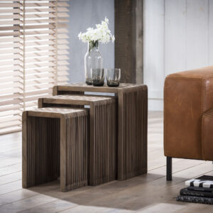 Mimiset shutters, teakhout brownwash