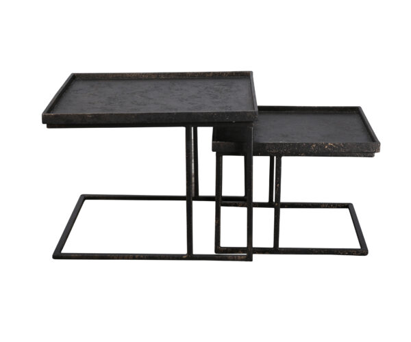 Salontafelset vierkant metallic set/2 - Afbeelding 3