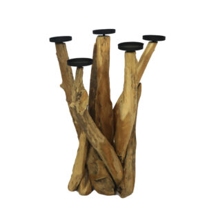 Kandelaar staand teak
