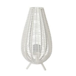 Windlicht op voet met glas