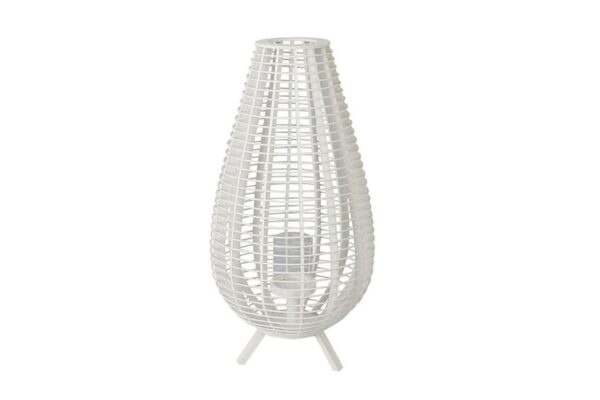 Windlicht op voet met glas