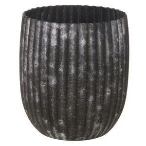 Planter metaal 'Grey'
