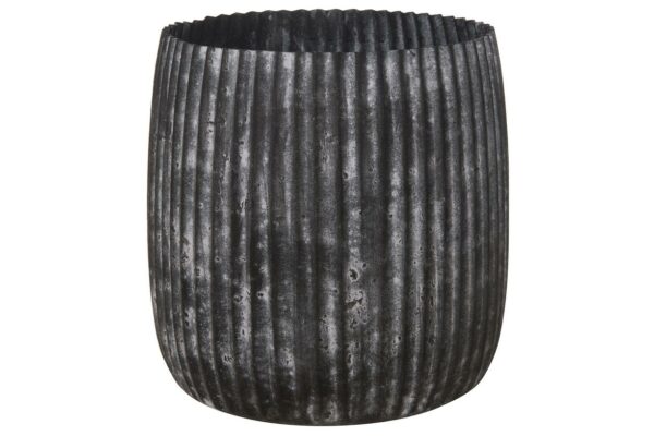 Planter metaal 'Grey' - Afbeelding 2