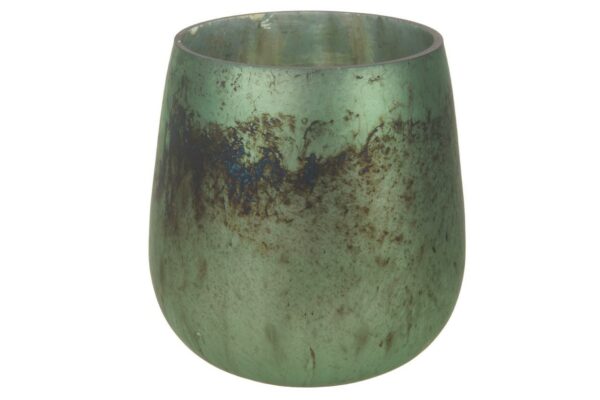 Theelichthouder glas antiek