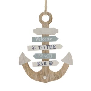 Houten 'Beach' anker met pijlen