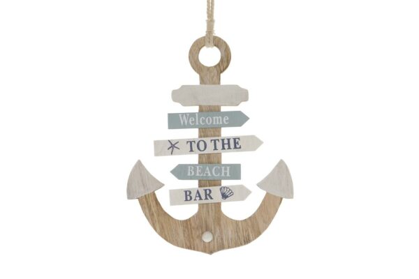 Houten 'Beach' anker met pijlen