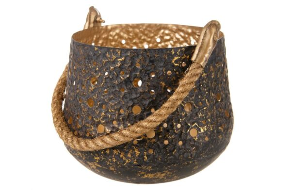 Lantaarn metaal 'Rusty-Black'