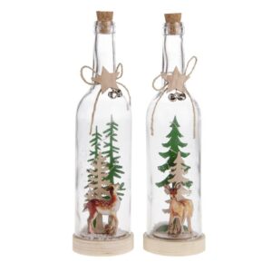 Kerstfles met LED-verlichting