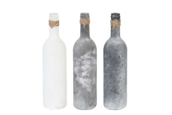 Fles frosted met juten koordje - Afbeelding 2