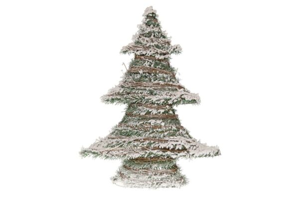 Kerstboom rattan met LED-verlichting