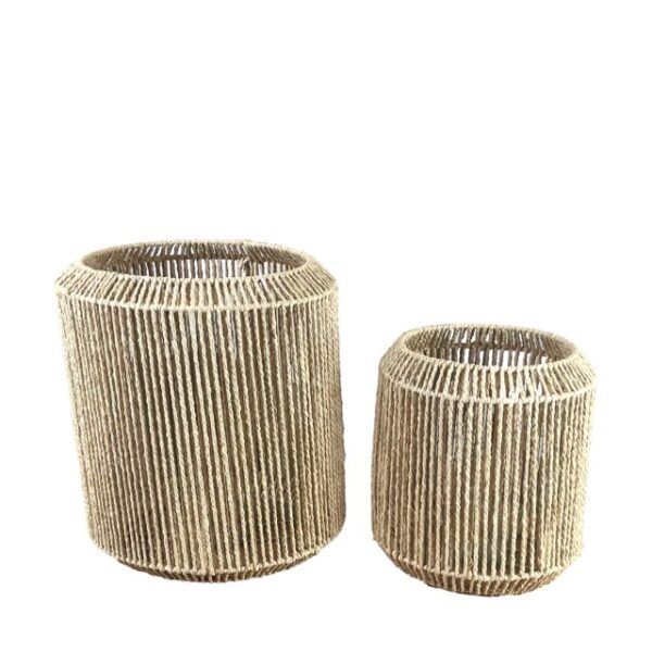 Lantaarn 'Paper Rope' natural (Set van 2) - Afbeelding 7