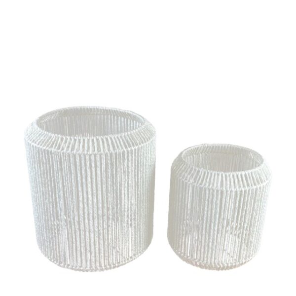 Lantaarn 'Paper Rope' natural (Set van 2) - Afbeelding 8