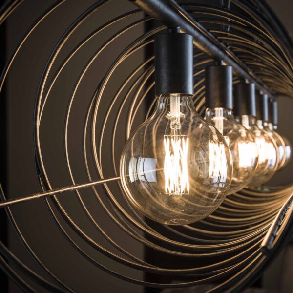 Hanglamp 5L spiraal 28 cilinder - Afbeelding 3