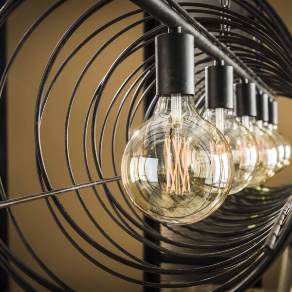Hanglamp 5L spiraal 28 cilinder - Afbeelding 4