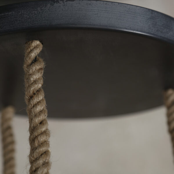 Hanglamp 3x mesh touw getrapt - Afbeelding 9