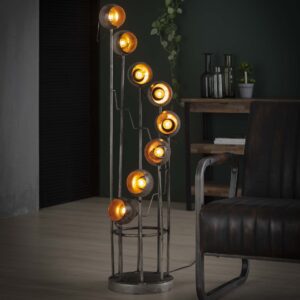 Vloerlamp 8L spiralo vintage