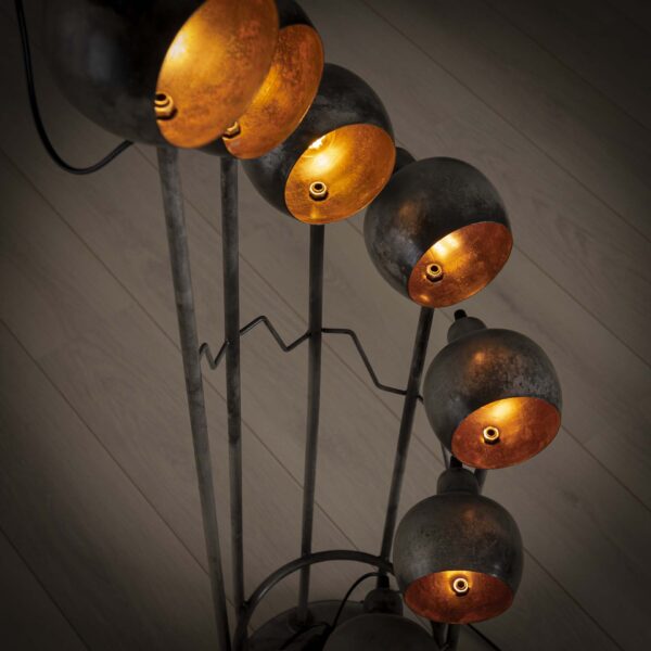 Vloerlamp 8L spiralo vintage - Afbeelding 4