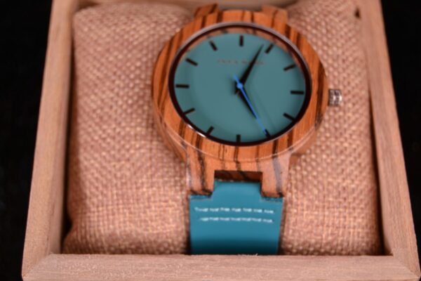 Crea-Wood Watch 'Blue Coral' 4