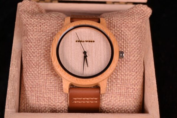 Crea-Wood Watch 'Walnut light' - Afbeelding 4
