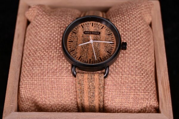 Crea-Wood Watch 'Cork Zebra female' - Afbeelding 4