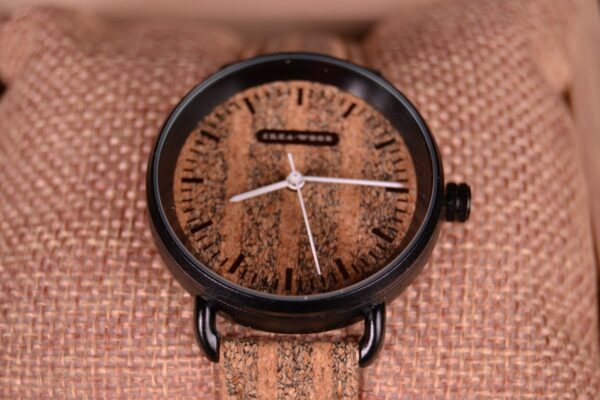Crea-Wood Watch 'Cork Zebra female' - Afbeelding 2