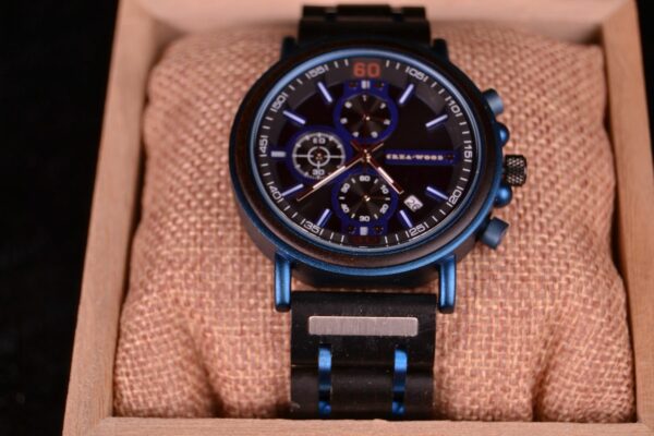 Crea-Wood Watch 'David Blue' - Afbeelding 4