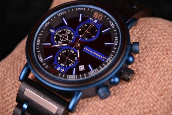 Crea-Wood Watch 'David Blue'