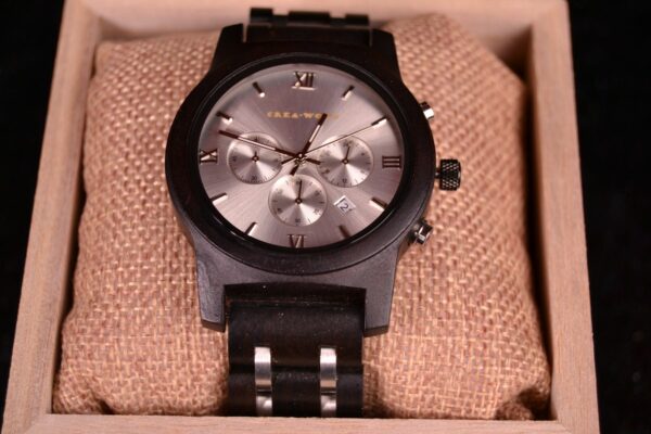 Crea-Wood Watch 'Silver Castanea'