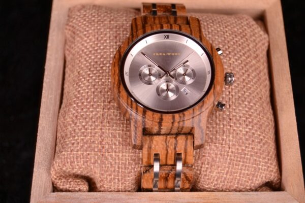 Crea-Wood Watch 'Silver Bamboo female' 3