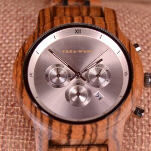 Crea-Wood Watch 'Silver Bamboo female'