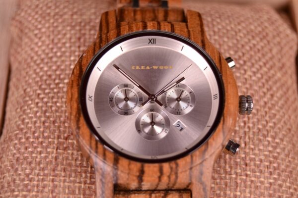 Crea-Wood Watch 'Silver Bamboo female'