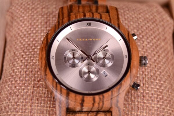 Crea-Wood Watch 'Silver Bamboo female' 1