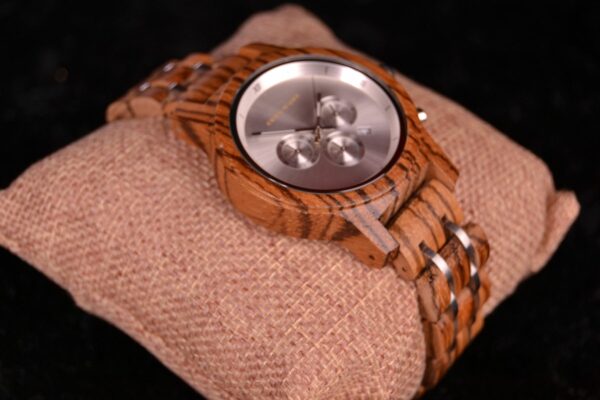 Crea-Wood Watch 'Silver Bamboo female' 4