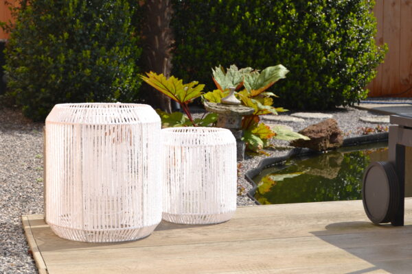 Lantaarn 'Paper Rope' natural (Set van 2) - Afbeelding 6