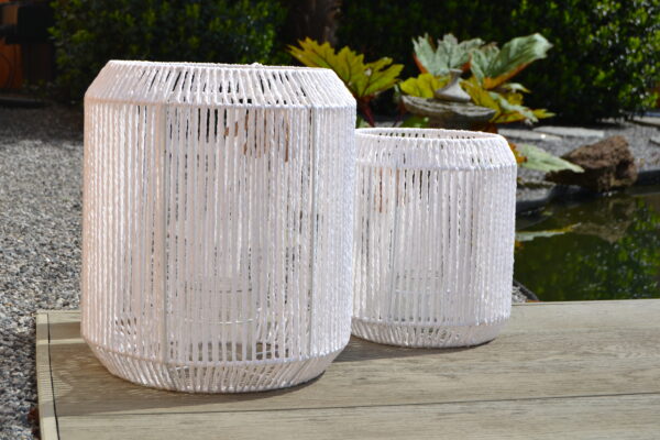 Lantaarn 'Paper Rope' natural (Set van 2) - Afbeelding 5