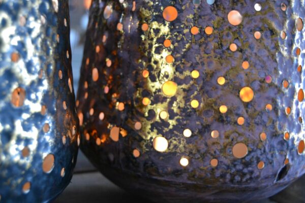 Lantaarn metaal 'Rusty-Black' - Afbeelding 2
