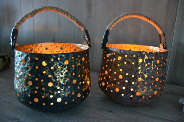 Lantaarn metaal 'Rusty-Black' - Afbeelding 8