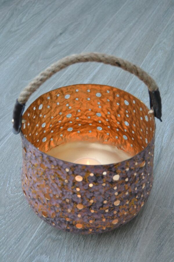 Lantaarn metaal 'Rusty-Black' - Afbeelding 12