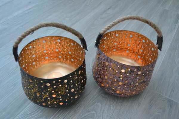 Lantaarn metaal 'Rusty-Black' - Afbeelding 16