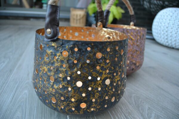 Lantaarn metaal 'Rusty-Black' - Afbeelding 15