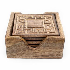 Duurzaam Houten Onderleggers (Set van 6)