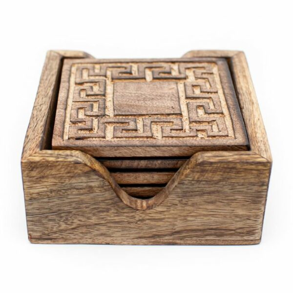 Duurzaam Houten Onderleggers (Set van 6)