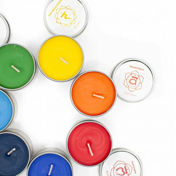 Natuurlijke geurkaars 3e chakra - Musk (26 branduren) 10