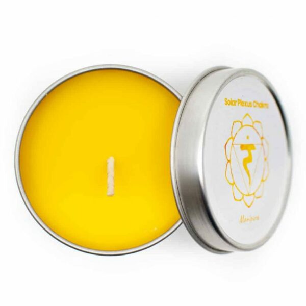 Natuurlijke geurkaars 3e chakra - Musk (26 branduren) - Afbeelding 5