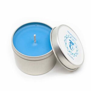 Natuurlijke geurkaars 5e chakra - Vanille (26 branduren)
