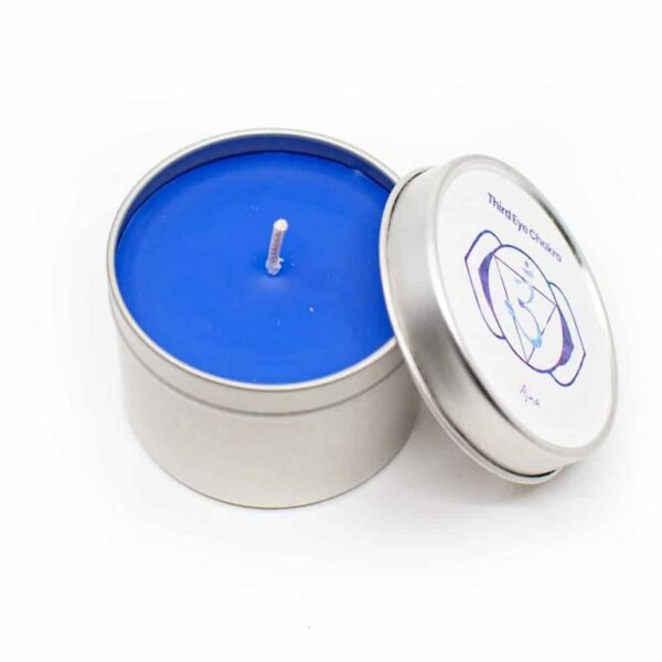 Natuurlijke geurkaars 6e chakra - Lavendel (26 branduren)