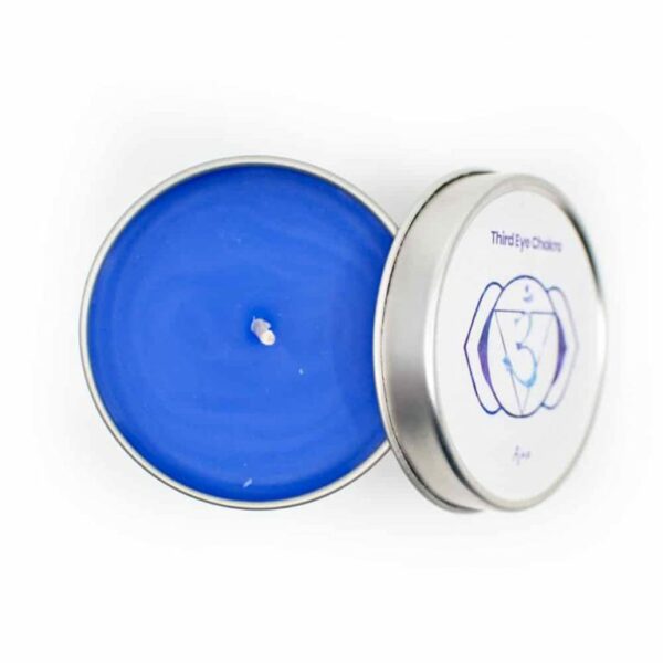 Natuurlijke geurkaars 6e chakra - Lavendel (26 branduren) - Afbeelding 5