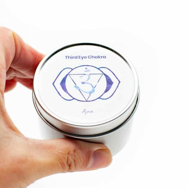 Natuurlijke geurkaars 6e chakra - Lavendel (26 branduren) - Afbeelding 7