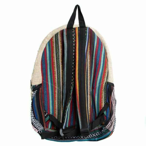 Hennep Rugtas Bohemian met 2 voorvakken (42x30x8cm) - Afbeelding 3