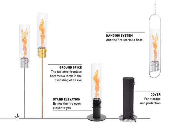 Höfats SPIN Tabletop Fireplace - Afbeelding 4
